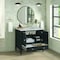 James Martin Vanities 36'' Vanity, Carbon Oak w/ 3 CM Victorian Silver Quartz Top 485-V36-CBO-3VSL - alternate 4